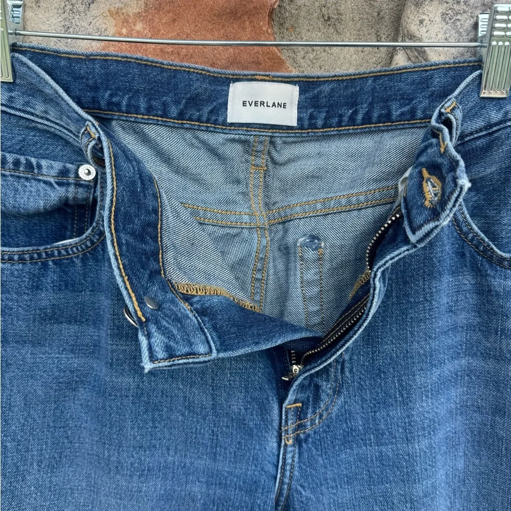 Everlane The Runaround Jean Mid Rise Cropped Dark Blue Ankle Jeans 31R